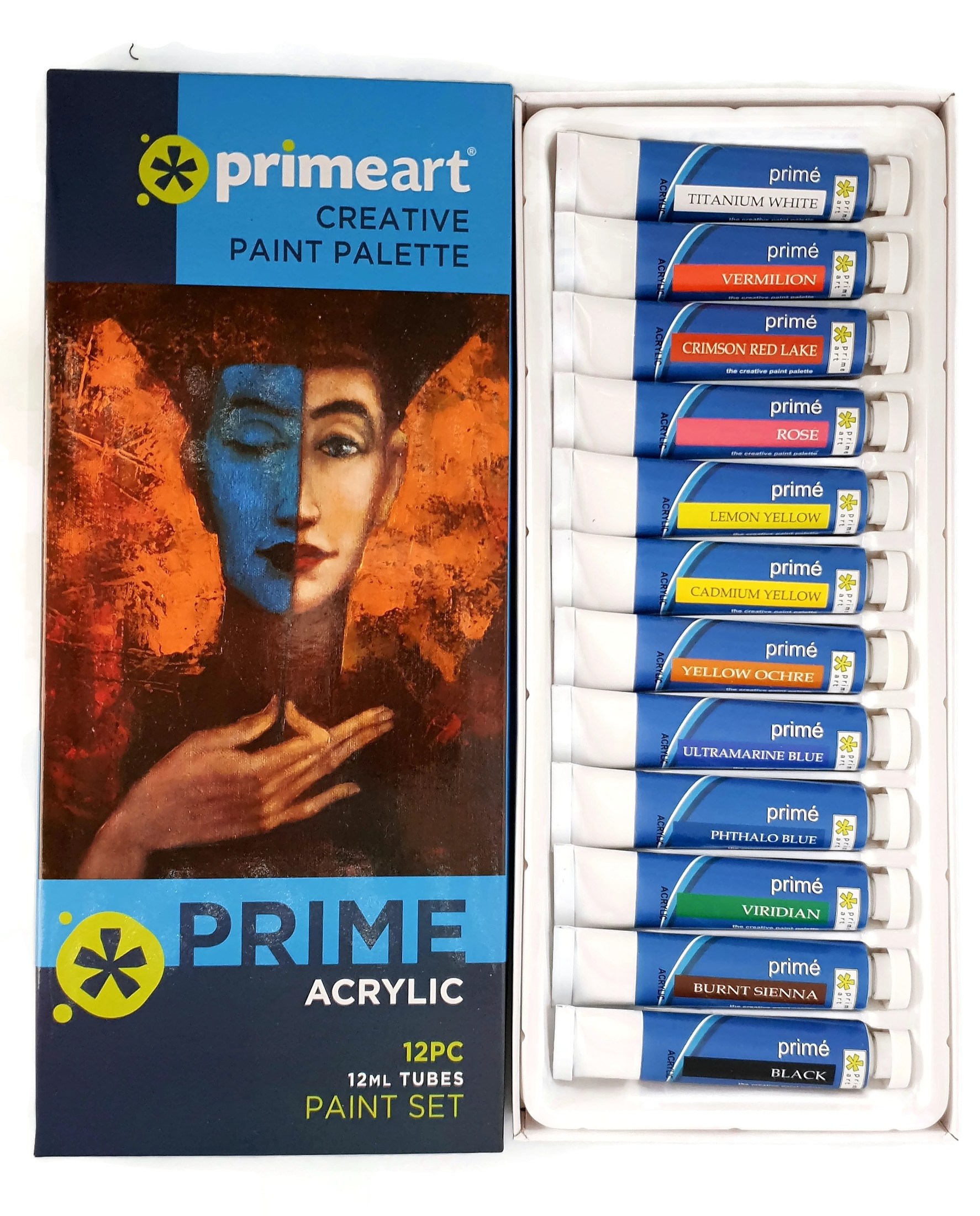 Prime Art Acrylic Paint Sets 12 ml (12/18 Pcs) - Prime Art